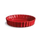emile-henry-dish-pie-dish-28cm-red - Emile Henry Deep Flan Dish Red 28cm