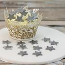 culpitt-sugar-moulded-silver-stars-12pc-19mm - Culpitt Sugar Decorations Moulded Stars Lustre Silver 12pc