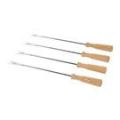 boska-set-of-4-fondue-oslo-forks-oak-wood - Boska Fondue Forks Oslo 4pc