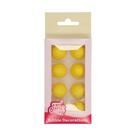 fun-cakes-choco-balls-yellow-8pc-set - FunCakes Choco Balls Yellow 8pc