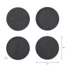 garden-trading-black-marble-coasters-round-4-piece-set - Garden Trading Set of 4 Black Marble Coasters