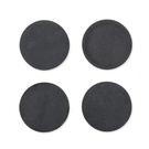 garden-trading-black-marble-coasters-round-4-piece-set - Garden Trading Set of 4 Black Marble Coasters
