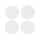 garden-trading-white-marble-coasters-round-4-piece-set - Garden Trading Set of 4 White Marble Coasters