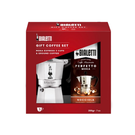 bialetti-moka-express-3-cup-set-with-coffee-hazelnut - Bialetti Moka Express 3 Cup Set & Hazelnut Coffee
