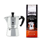 bialetti-moka-express-3-cup-set-with-coffee-hazelnut - Bialetti Moka Express 3 Cup Set & Hazelnut Coffee