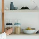 brabantia-glass-storage-jar-measuring-cup-1-litre-mint - Brabantia Glass Storage Jar with Measuring Cup 1L Mint