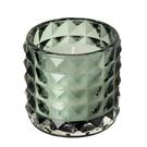 ihr-glass-votive-candle-dark-green - Glass Votive Holder with Candle Dark Green