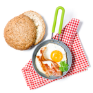 green-pan-mini-essentials-round-egg-expert-12cm - GreenPan Mini Essentials Egg Expert Frying Pan 12.7cm