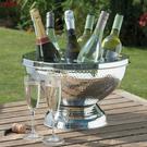 epicurean-silver-6-bottle-wine-champagne-cooler-hammered - Epicurean Silver 6 Bottle Wine & Champagne Cooler Hammered