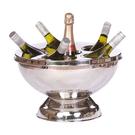 epicurean-silver-6-bottle-wine-champagne-cooler-hammered - Epicurean Silver 6 Bottle Wine & Champagne Cooler Hammered