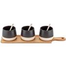 ladelle-host-bowl-and-spoon-paddle-board-charcoal - Ladelle Host Bowl & Spoon Paddle Charcoal
