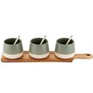 ladelle-host-bowl-and-spoon-paddle-board-sage - Ladelle Host Bowl & Spoon Paddle Sage
