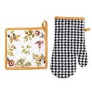 ihr-pumpkin-love-cream-oven-glove-pot-holder-set - IHR Pumpkin Love Oven Glove & Pot Holder