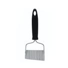 kitchencraft-black-handled-stainless-steel-crinkle-chip-cutter - KitchenCraft Black Handled Stainless Steel Crinkle Chip Cutter