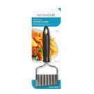 kitchencraft-black-handled-stainless-steel-crinkle-chip-cutter - KitchenCraft Black Handled Stainless Steel Crinkle Chip Cutter