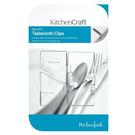 kitchencraft-tablecloth-clips-set-of-4-stainless-steel - KitchenCraft Set of 4 Stainless Steel Tablecloth Clips