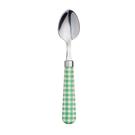 kitchencraft-teaspoon-green-gingham-pattern - KitchenCraft Teaspoon Green Gingham Pattern