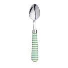 kitchencraft-teaspoon-green-hoops-patterned - KitchenCraft Teaspoon Green Green Hoops Pattern