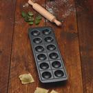 kitchencraft-world-of-flavours-non-stick-ravioli-mould-and-rolling-pin - KitchenCraft World of Flavours Non-Stick Ravioli Mould & Rolling Pin