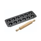 kitchencraft-world-of-flavours-non-stick-ravioli-mould-and-rolling-pin - KitchenCraft World of Flavours Non-Stick Ravioli Mould & Rolling Pin