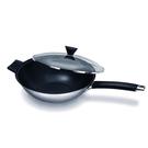 ken-hom-excellence-non-stick-stainless-steel-wok-and-lid-set - Ken Hom Excellence Non-stick Stainless Steel 2pc Wok Set