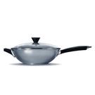 ken-hom-excellence-non-stick-stainless-steel-wok-and-lid-set - Ken Hom Excellence Non-stick Stainless Steel 2pc Wok Set