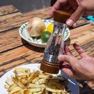 cole-mason-keswick-dark-wood-acrylic-pepper-mill-180mm - Cole & Mason Gourmet Precision Keswick Dark Wood & Acrylic Pepper Mill 18cm