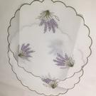 samuel-lamont-lavender-embroidered-table-mat-12-inch - Lavender Embroidered Round Mat 12-