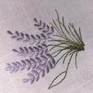 samuel-lamont-lavender-embroidered-table-mat-12-inch - Lavender Embroidered Round Mat 12-