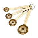 ladelle-lawson-set-of-4-gold-measuring-spoons - Ladelle Lawson Gold Measuring Spoons