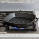 lodge-10-inch-square-cast-iron-skillet - Lodge 10.5in Square Cast Iron Grill Pan