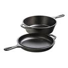 lodge-3qt-combo-cooker-and-skillet-lid - Lodge Combo Cooker & Skillet 3QT