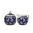 london-pottery-sugar-bowl-creamer-jug-set-small-daisies - London Pottery Sugar & Creamer Set Small Daisies