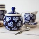 london-pottery-sugar-bowl-creamer-jug-set-small-daisies - London Pottery Sugar & Creamer Set Small Daisies