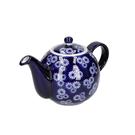 london-pottery-globe-teapot-blue-white-small-daisies-4-cup - London Pottery Globe 4 Cup Teapot Small Daisies