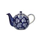 london-pottery-globe-teapot-blue-white-small-daisies-4-cup - London Pottery Globe 4 Cup Teapot Small Daisies