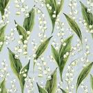 ihr-manon-gold-lunch-napkins - IHR Lunch Napkins Mayflower Field Light Blue