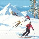 ihr-apres-ski-lunch-napkins-winter - IHR Lunch Napkins Apres Ski