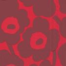 ihr-marimekko-unikko-red-red-lunch-napkins - IHR Lunch Napkin Marimekko UNIKKO Red Red
