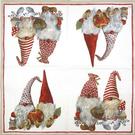 ihr-lunch-napkin-friendly-tomte-red - IHR Lunch Napkin Friendly Tomte Red