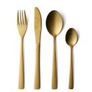 Marie-Sohl-16pc-cutlery-set-matte-gold - Marie Sohl 16pc Cutlery Set Matte Gold