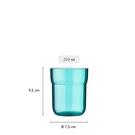 mepal-mio-250ml-kids-mug-deep-turquoise - Mepal Mio Children's Cup Deep Turquoise 250ml