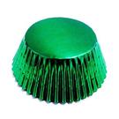 pme-30-metallic-green-foil-baking-cases - PME 30 Metallic Green Baking Cases