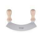 triangle-mincing-knife-beechwood-single-blade-23cm - Triangle Mezzaluna Beechwood Single Blade 23cm 
