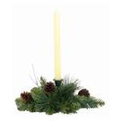 mixed-pine-candleholder-12-inch-christmas-decorations - Mixed Pine Candleholder 12inch