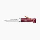 opinel-n08-trekking-pocket-knife-burgundy - Opinel N08 Trekking Pocket Knife Burgundy