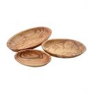 olive-wood-oval-bowls-set-of-3 - Olive Wood Set of 3 Oval Dishes