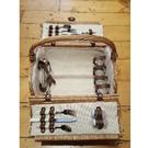 4-person-round-picnic-basket - Oval Picnic Hamper 4 Person