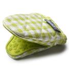 zeal-hot-grab-gingham-fabric-silicone-mini-pot-mitt-brights - Zeal Hot Grab Fabric Silicone Mini Pot Mitt Brights Gingham