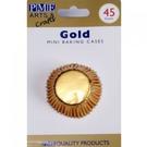 pme-45-mini-metallic-gold-foil-baking-cases - PME 45 Mini Metallic Gold Baking Cases